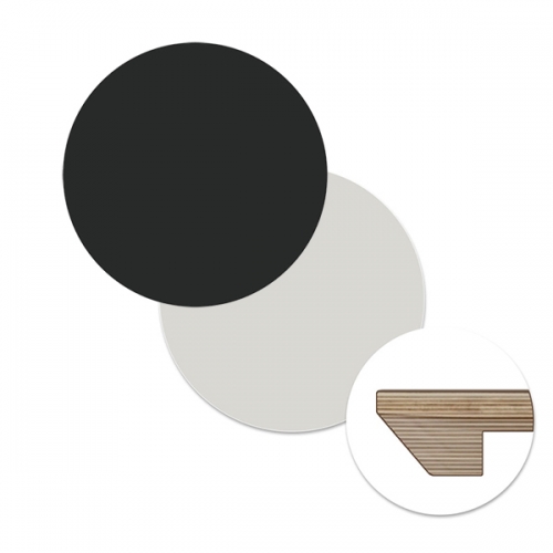 하이퍼스 자작나무 합판 HPM 빗각 원형상판(36T)