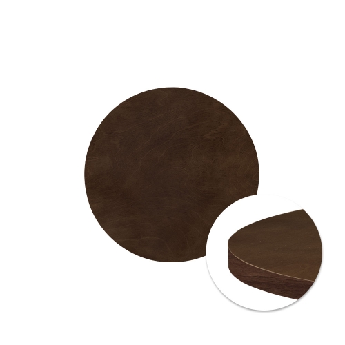 하이퍼스 월넛 자작 무늬목 원형상판(25T)