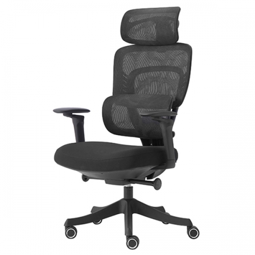 리오 블랙 메쉬 사무용 의자