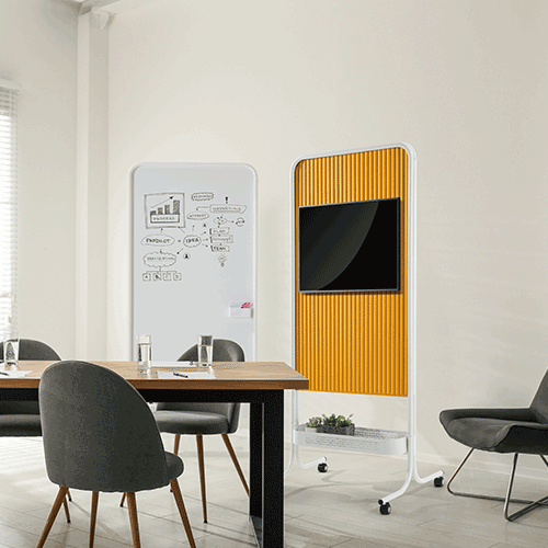 플랜맥스 듀얼 플렉스 월 3 이동식 파티션 칠판 TJ-0817MM