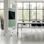 플랜맥스 듀얼 플렉스 월 3 이동식 양면 파티션 칠판 TJ-0817FM