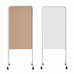 플랜맥스 듀얼 플렉스 월 3 이동식 양면 파티션 칠판 TJ-0817FM