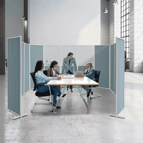 플랜맥스 소리먹는 파티션 Fold360파티션 TO-0614M 상부화이트보드형 (높이1360mm)