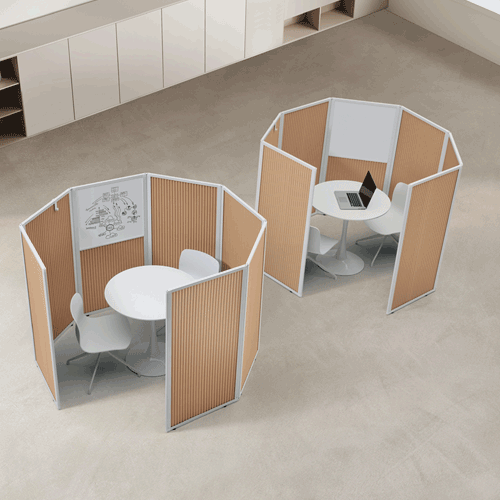 플랜맥스 소리먹는 파티션 Fold360파티션 TO-0616M 상부화이트보드형 (높이1560mm)