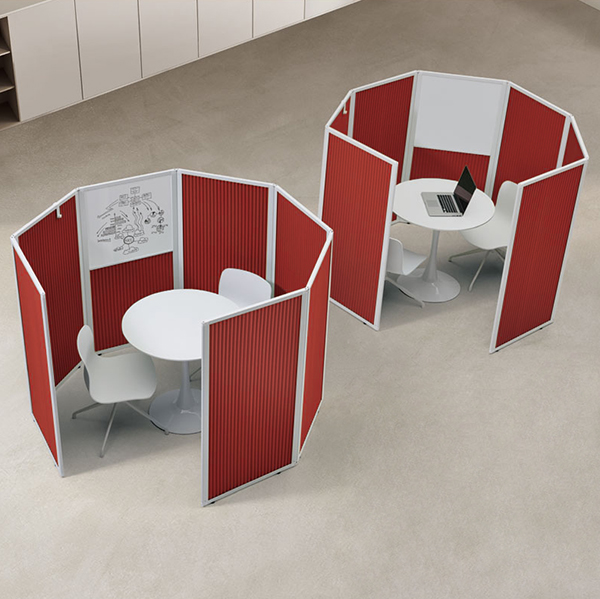 플랜맥스 소리먹는 파티션 Fold360파티션 TO-0614G 상부폴리카보네이트형 (높이1360mm)