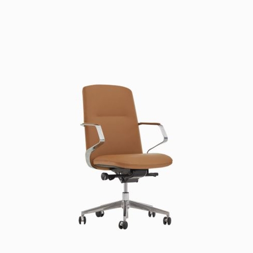 리바트 밸리오소 중역의자 미들백-인조가죽