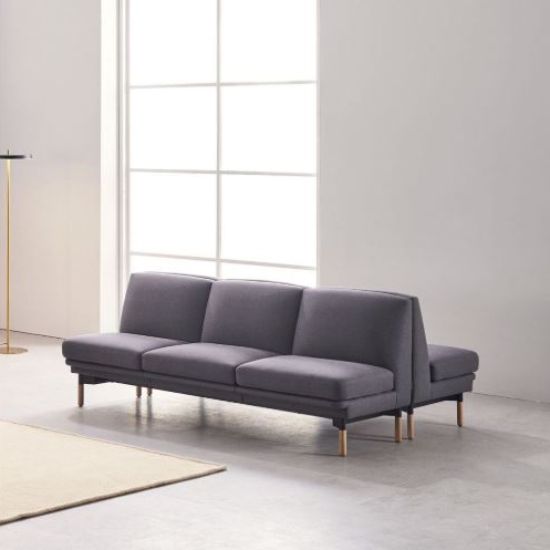 리바트오피스 누트 3인 소파 미들백