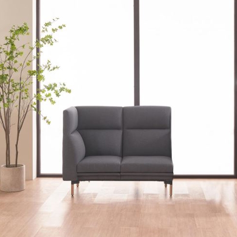 리바트오피스 누트 2인 소파 하이백