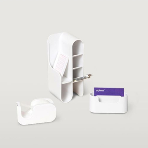 [리바트X에이플럼] 웰컴 키트 데스크테리어(펜트레이,명함꽂이,테잎디스펜서) 단독 구매 불가