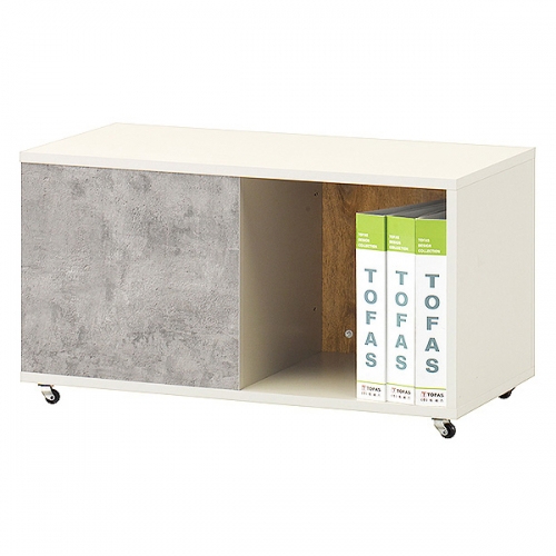 멜론 책장수납형 스툴의자