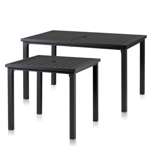 하이퍼스인 테라스 블랙 알루미늄 테이블