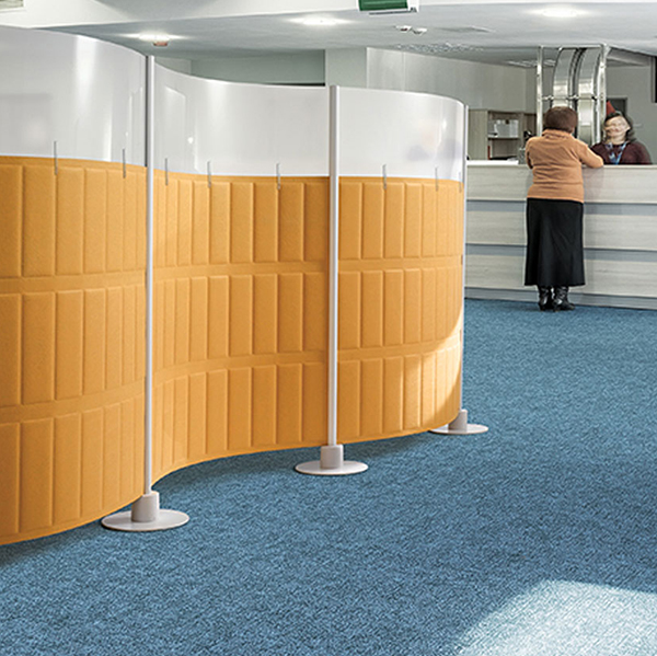 플랜맥스 소리먹는 파티션 상부아크릴(MC-라운드형) 폭1000mmX높이1683mm