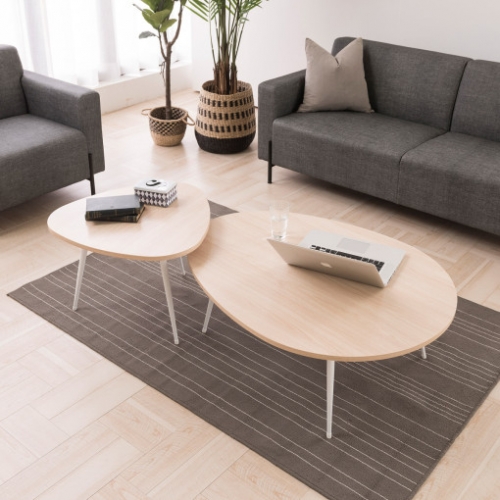 리바트하움 S2000G 타원 소파테이블(대)