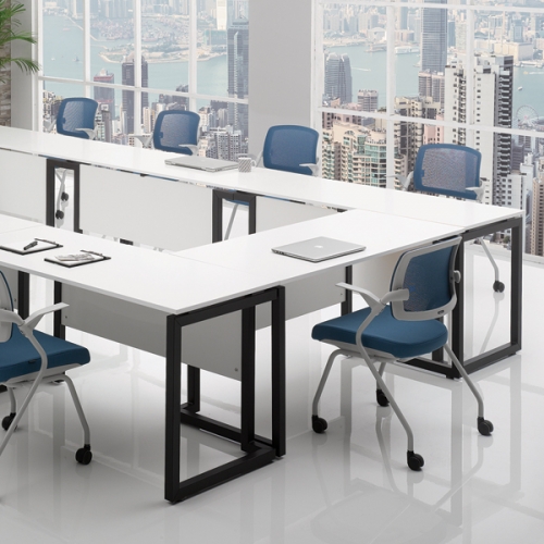 마젠타 블랙프레임 연결형테이블