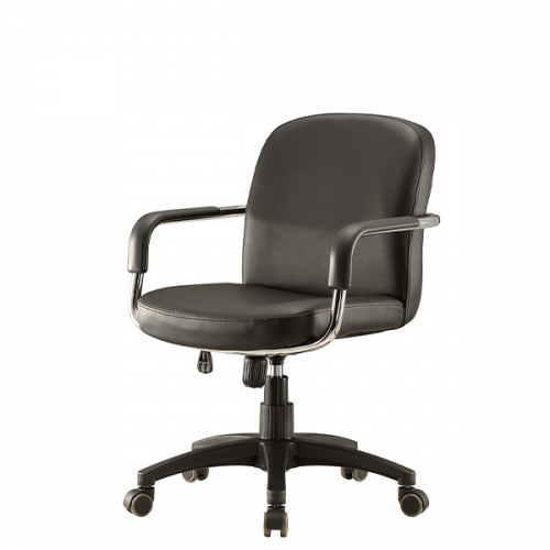 링 소형 인조가죽 사무용 의자