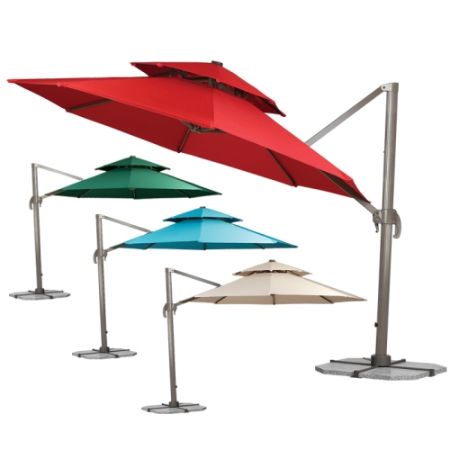 하이퍼스인 트레비 각도조절 대형 복층 파라솔 (베이스별도)