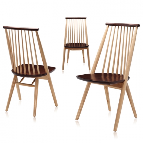 하이퍼스인 레더 원목 의자