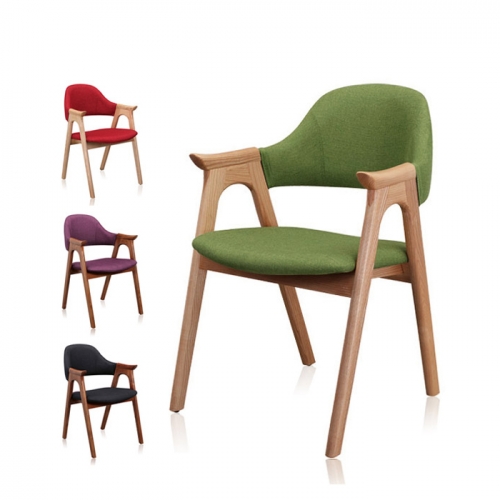 하이퍼스인 파코플러스 원목 패브릭 의자