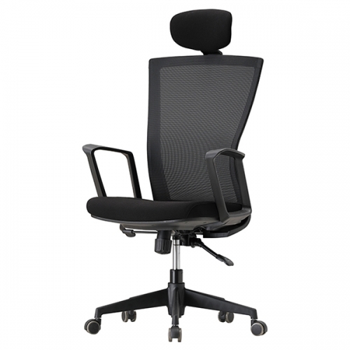 흑로 메쉬 사각팔 대형 사무용 의자