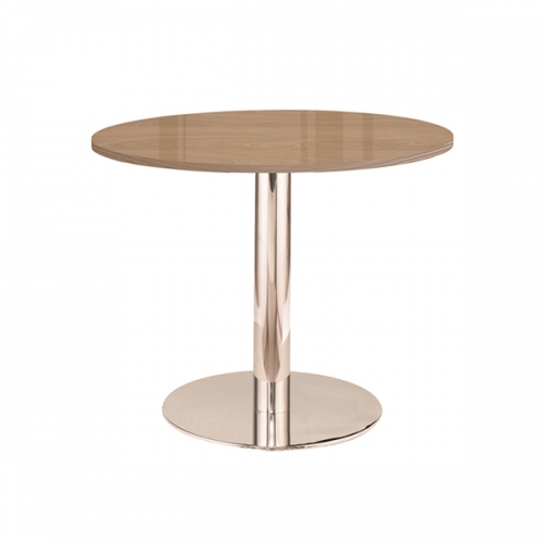 EFSR 라이트월넛 직선형 원형 테이블