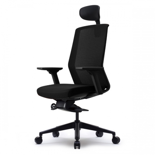 베스툴 J1E 블랙 J1E110L 메쉬 헤드형 사무용 의자