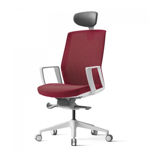 베스툴 J1G 화이트 J1G210LW 메쉬 헤드형 사무용 의자