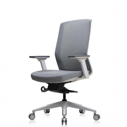 베스툴 J1E 화이트 J1E110MW 메쉬 미들백 사무용 의자