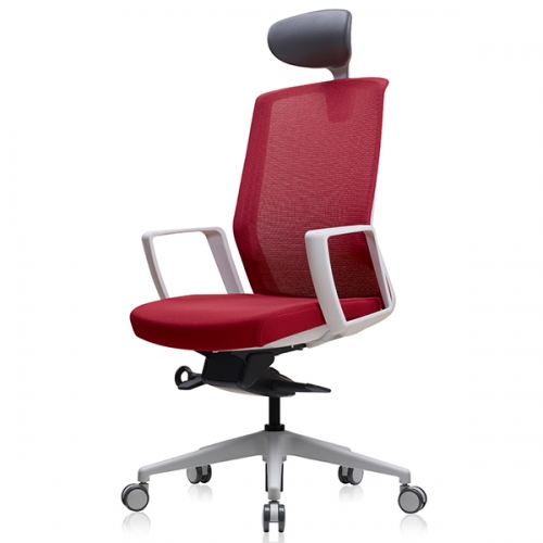 베스툴 J1E 화이트 J1E210LW 메쉬 헤드형 사무용 의자