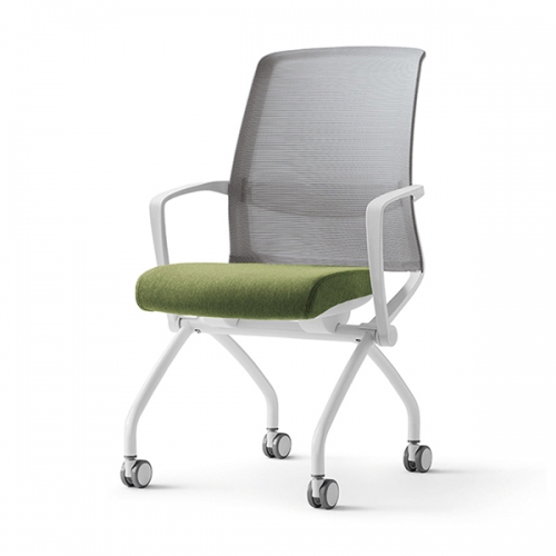 베스툴 U17 화이트 U17L100CW 메쉬 회의용 의자