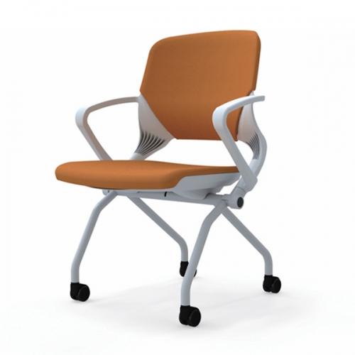 LC-100W 루시 화이트 패드유 토션바 회의용 의자