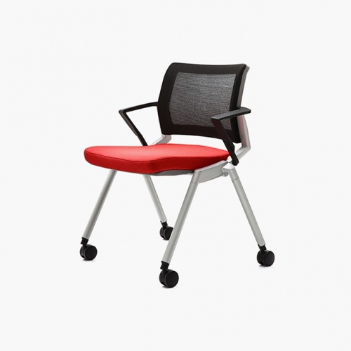 파트라 CCT43AM 시티 팔유 메쉬 캐스터 회의용 의자