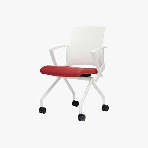 파트라 CCB43A-WH 큐브 팔유 플라스틱 캐스터 회의용 의자