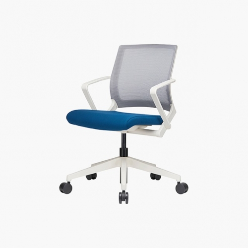 파트라 CCB13AM-WH 큐브와이드메쉬 회전형 회의용 의자