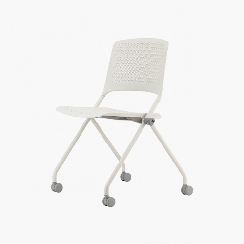 파트라 CPY43-WH 폴리 팔무 타공 캐스터 회의용 의자