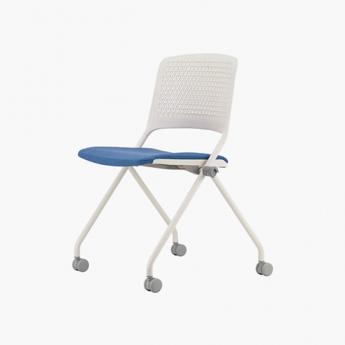 파트라 CPY43S-WH 폴리 팔무 타공 패딩 캐스터 회의용 의자