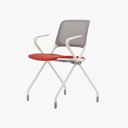 파트라 CPY33AMS-WH 폴리 팔유 메쉬 패딩 글라이드 회의용 의자