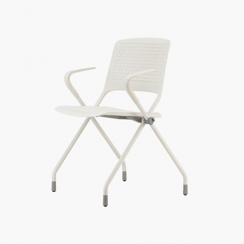 파트라 CPY33A-WH 폴리 팔유 타공 글라이드 회의용 의자