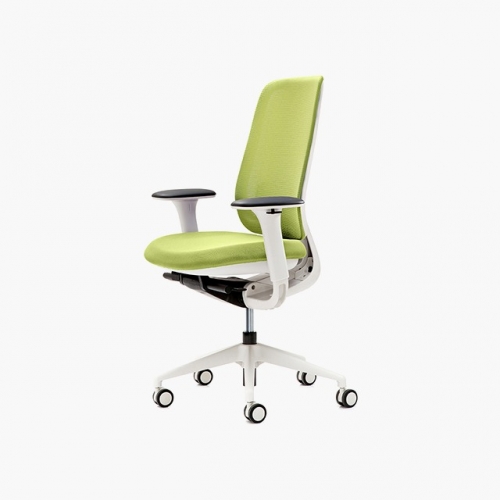 파트라 CLB12PAB-WH 리브라 럼버 흰사출 미들형 사무용 의자