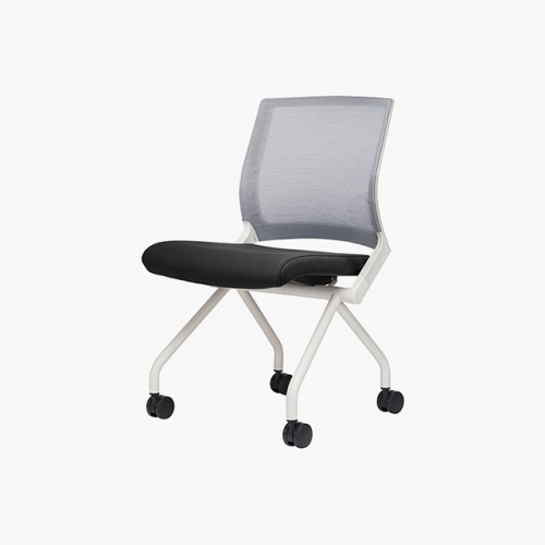 파트라 CCB43M-WH 큐브와이드메쉬 4-캐스터 회의용 의자