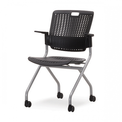 코나 블랙 폴딩 사출 회의용 의자