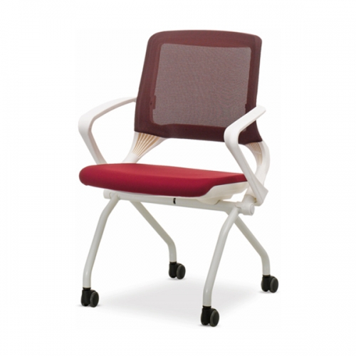 400W-A 루시 화이트 팔유 토션바형 회의용 의자