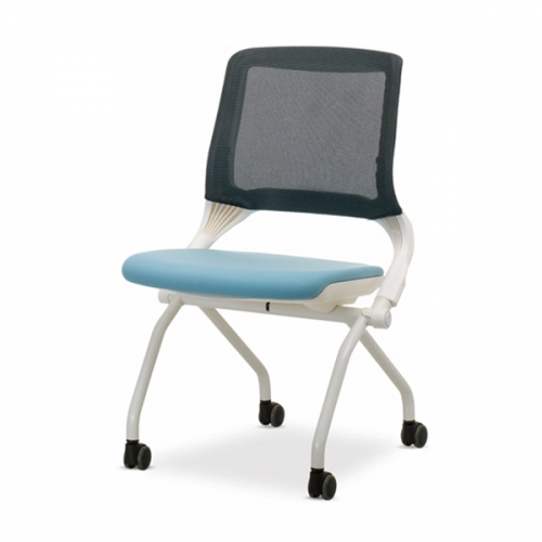 400W-B 루시 화이트 팔무 토션바형 회의용 의자