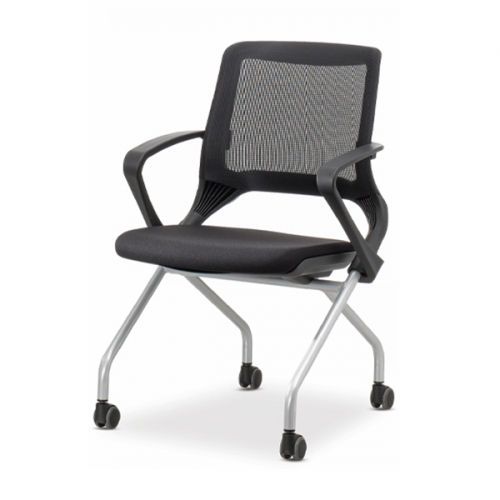 500B-C 루시 블랙 팔유 폴딩형 회의용 의자