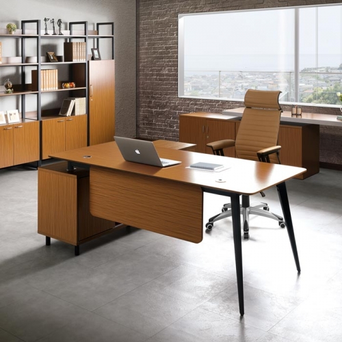 하이퍼스 마이스터 티크 책상(일자형)