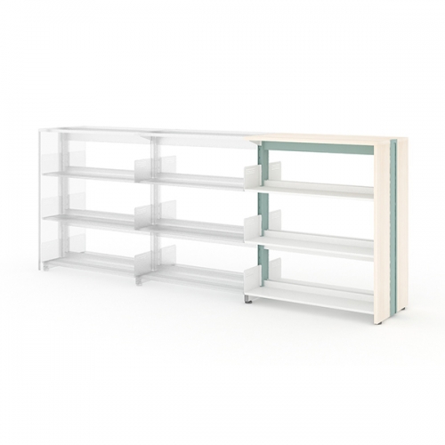 베스툴 LIBRO 목재 복식 3단 스타터 서가대