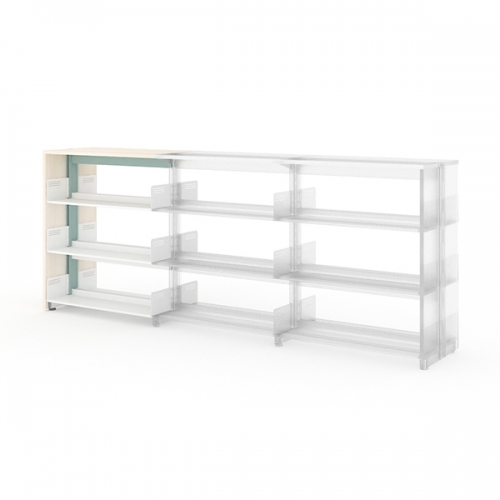 베스툴 LIBRO 목재 복식 3단 엔더 서가대