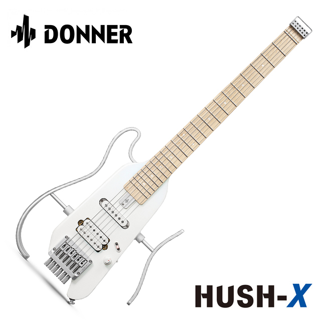 프리버드 | DONNER 일렉트릭 반려기타 HUSH-X Silver White