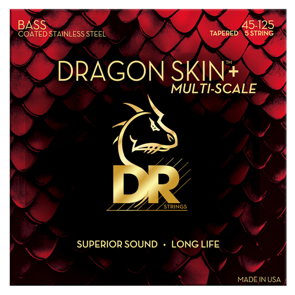 Cordes De Basse Dragon Skin+ - Acier Inoxydable Revêtu, Jeu Medium 45-105, Multi-échelles - 4
