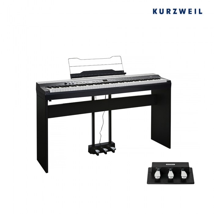 Kurzweil 영창 KURZWEIL 커즈와일 KaP1W + ST-4 3페달 목재스탠드 패키지 디지털 피아노 키보드 Ka P1W