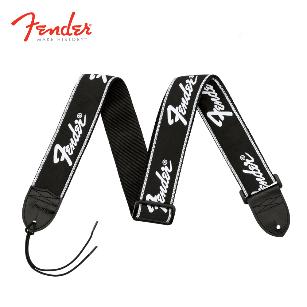 Fender Tracolla Per Chitarra In Cotone E Pelle 2'' Con Logo Nera - Foto 8